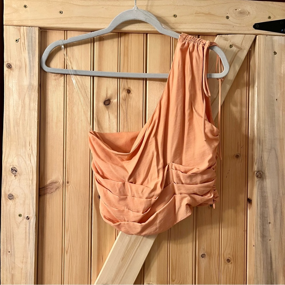 LIZARD THICKET | Peach One shouldered Top